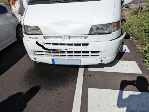 The truck that rear ended me