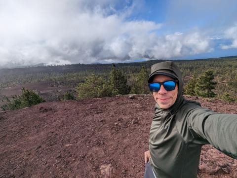 At the top of Mount Sámara