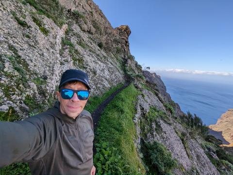 The coast is in view