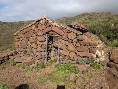 Ruined rock house with a view