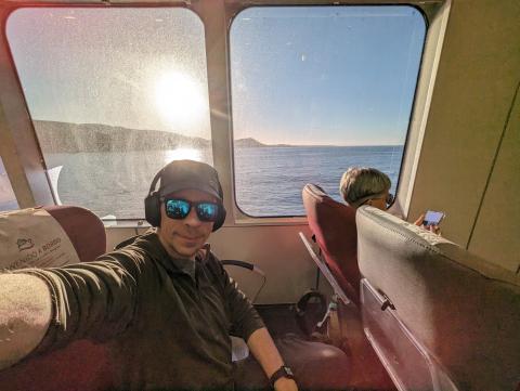 My (poor) view on the way to La Gomera