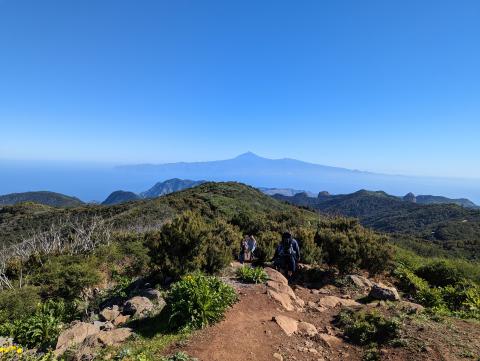 Tenerife and El Teida viewed from Alto de Garajonay