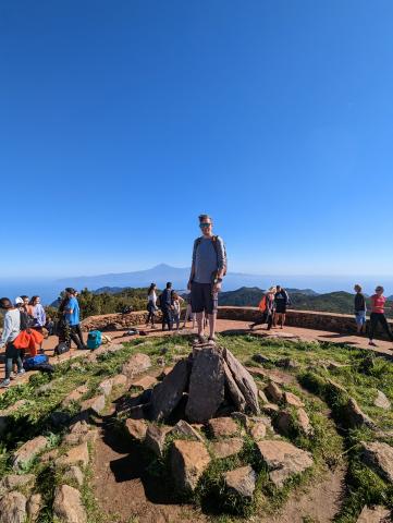 Standing at the peak of the peak